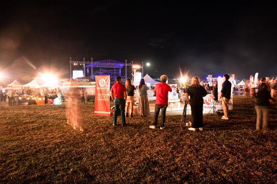 Vista nocturna del festival Sabor a Cabo, edición 2025.